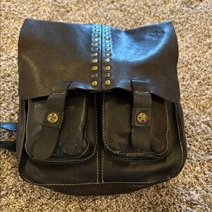 Studded Leather Aremano crossbody